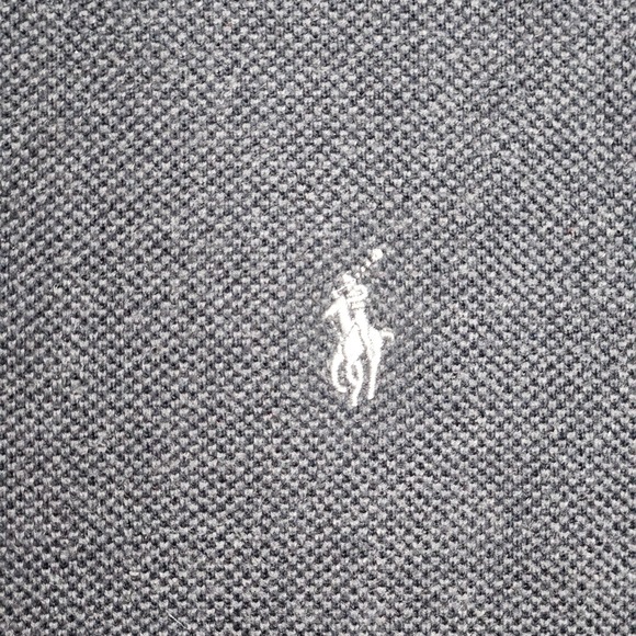 Polo Ralph Lauren Vest Mens 2XB Charcoal Gray Full Zip Pima Cotton Knit Pockets - Picture 3 of 7